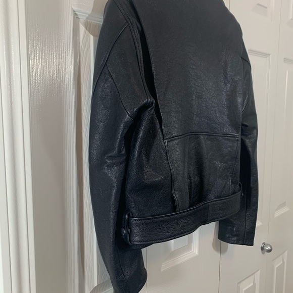 **NWT** Acne Studios Motorcycle Leather Jacket - Picture 4 of 5